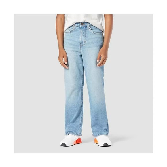 NEW! DENIZEN from Levi's Boys' Loose Fit Adjustable Waist Light Blue Jeans - Picture 1 of 7